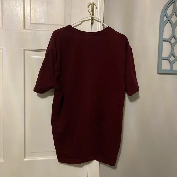 St. John's Bay Deep Red Short Sleeve Tee - Picture 3 of 4